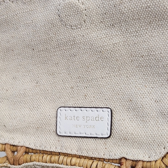 NEW KATE SPADE NEW YORK TINY WICKER ELEPHANT CROSSBODY BAG OPTIC WHITE - Picture 11 of 14